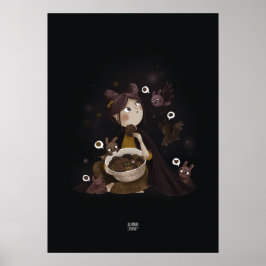 INFINITY BAT van Alexandra Dikaia Poster