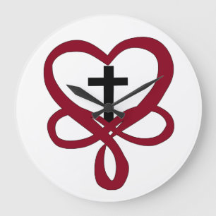 Infinity Christelijk Cross Grote Klok