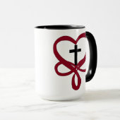 Infinity Christelijk Cross Mok (Voorkant rechts)