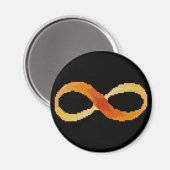 Infinity Cross Stitch Magnet Magneet (Voorkant / Achterkant)