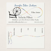Infinity Design Spinning Wheel visitekaartje (Voorkant /achterkant)