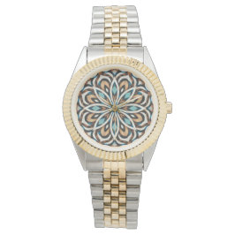 Infinity Flower Mandala Horloge