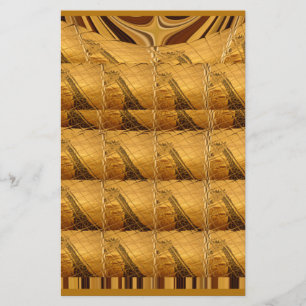 Infinity Golden Giraffe Animal Motif Art Print Briefpapier