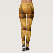 Infinity Golden Giraffe Animal Motif Art Print Leggings (Achterkant)