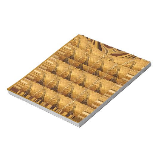 Infinity Golden Giraffe Animal Motif Art Print Notitieblok (Gedraaid)