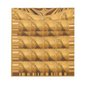 Infinity Golden Giraffe Animal Motif Art Print Notitieblok (Voorkant)