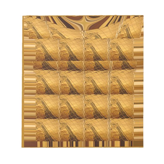 Infinity Golden Giraffe Animal Motif Art Print Notitieblok (Voorkant)