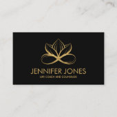 Infinity Golden Lotus Flower Visitekaartje (Voorkant)