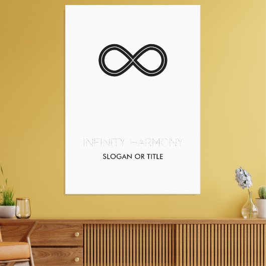 Infinity Harmony-symbool Canvas Afdruk (Insitu (Woonkamer))