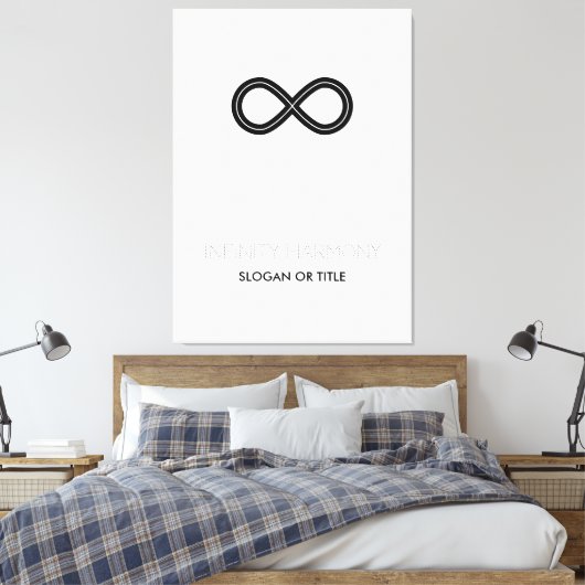 Infinity Harmony-symbool Canvas Afdruk (Insitu (Slaapkamer))