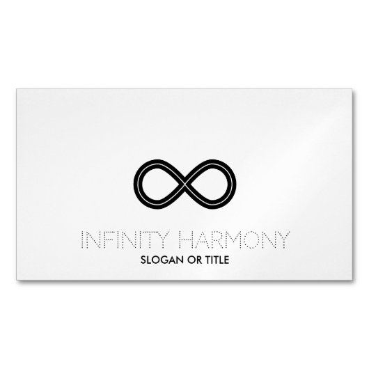 Infinity Harmony-symbool Magnetisch Visitekaartje (Voorkant)