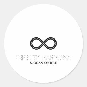 Infinity Harmony-symbool Ronde Sticker