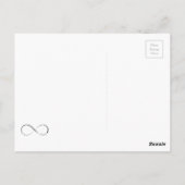 Infinity harts symbool briefkaart (Achterkant)
