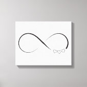 Infinity harts symbool canvas afdruk (Voorkant)