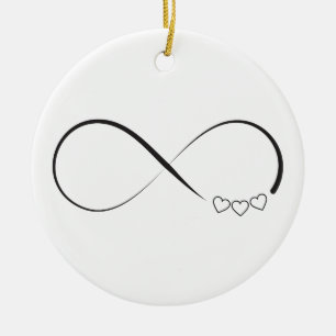 Infinity harts symbool keramisch ornament