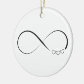 Infinity harts symbool keramisch ornament (Links)