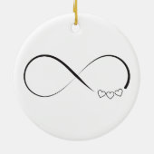 Infinity harts symbool keramisch ornament (Achterkant)