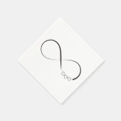 Infinity harts symbool servet (Hoek)