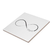 Infinity harts symbool tegeltje (Zijkant)
