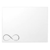 Infinity hartsymbool notitieblok (Voorkant)
