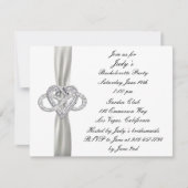 Infinity Heart Bachelorette Party Invitation (Devant)