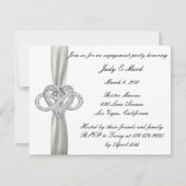 Infinity Heart Engagement Party Invitation (Devant)