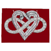 Infinity Heart Gift Bag Large Cadeauzakje (Achterkant)