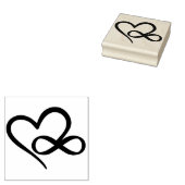Infinity Heart Rubberstempel (Gestempeld)