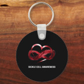 Infinity Heart Sikkelcelbewustzijn Sleutelhanger (Achterkant)