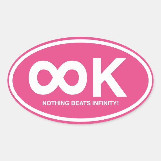 Infinity K Ovale Sticker (Voorkant)