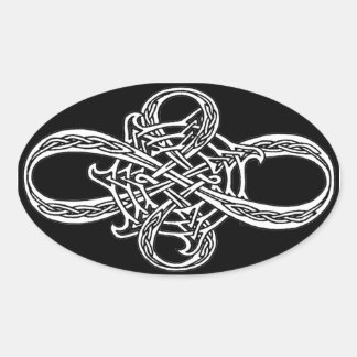 Infinity Knot-Sticker Ovale Sticker