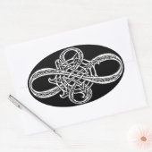 Infinity Knot-Sticker Ovale Sticker (Envelop)