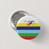 Infinity LGBTQ+ Pride Tas Ronde Button 3,2 Cm (Voorkant /achterkant)