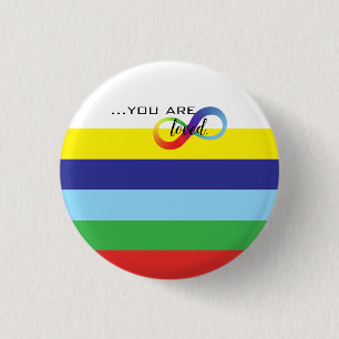 Infinity LGBTQ+ Pride Tas Ronde Button 3,2 Cm