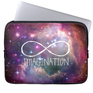 Infinity loop en galaxy space hipster background laptop sleeve