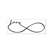 Infinity Love Lemniscate Black + je backgr. Rubberstempel (Afrduk)