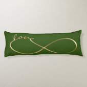 Infinity Love Lemniscate gold + je rug. Lichaamskussen (Achterkant)