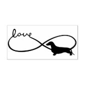 Infinity Love Lemniscate Korthaar Teckel 1 Rubberstempel (Afrduk)