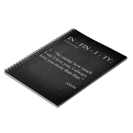 INFINITY Love you more Définition CARNET PHOTO (Côté gauche)