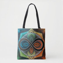 Infinity Mandala African Tribal Mask Abstract