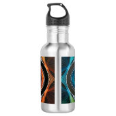 Infinity Mandala Afrikaanse Tribal Mask Abdtract Waterfles (Achterkant)