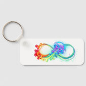 Infinity met regenboogkwal sleutelhanger (Achterkant)