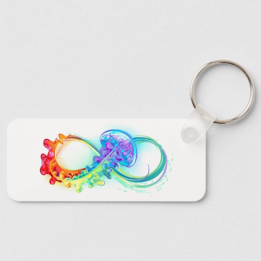 Infinity met regenboogkwal sleutelhanger (Voorkant)
