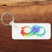 Infinity met regenboogkwal sleutelhanger (Achterkant)