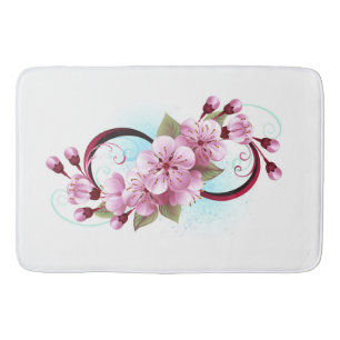Infinity met Sakura Blossom Flowers Badmat