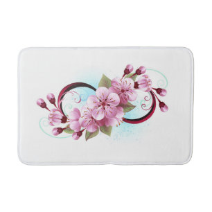 Infinity met Sakura Blossom Flowers Badmat
