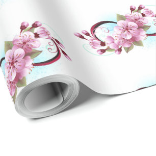 Infinity met Sakura Blossom Flowers Cadeaupapier