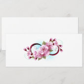 Infinity met Sakura Blossom Flowers Programma (Voorkant / Achterkant)