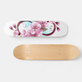 Infinity met Sakura Blossom Flowers Skateboard (Horizontaal)