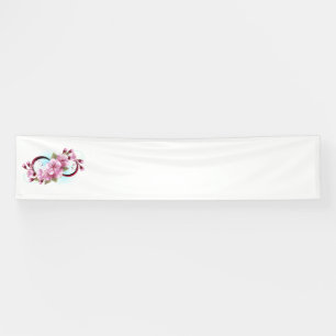 Infinity met Sakura Blossom Flowers Spandoek